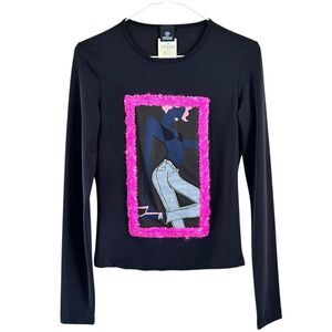 Versace Jeans Couture Long Sleeve Graphic Shirt